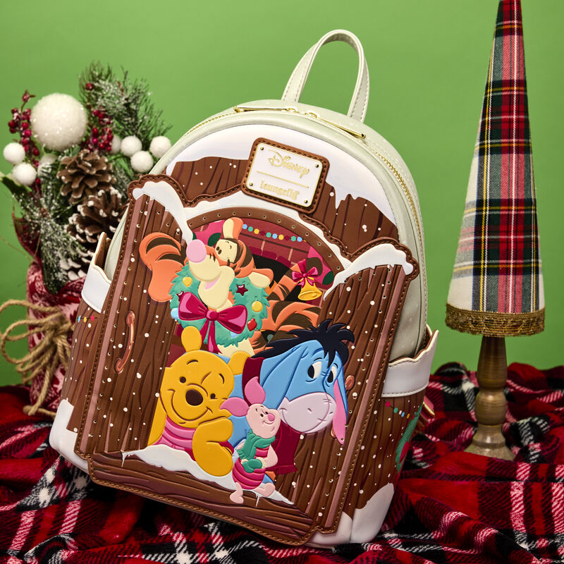 HOLIDAY SCENE POOH AND FRIENDS MINI BACKPACK - WINNIE THE POOH