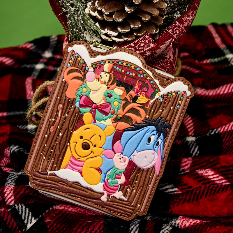 HOLIDAY SCENE POOH AND FRIENDS ZIP AROUND WALLET - WINNIE THE POOH