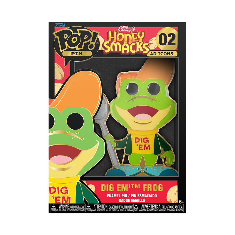 DIG EM’ FROG - KELLOGG'S HONEY SMACKS POP PIN