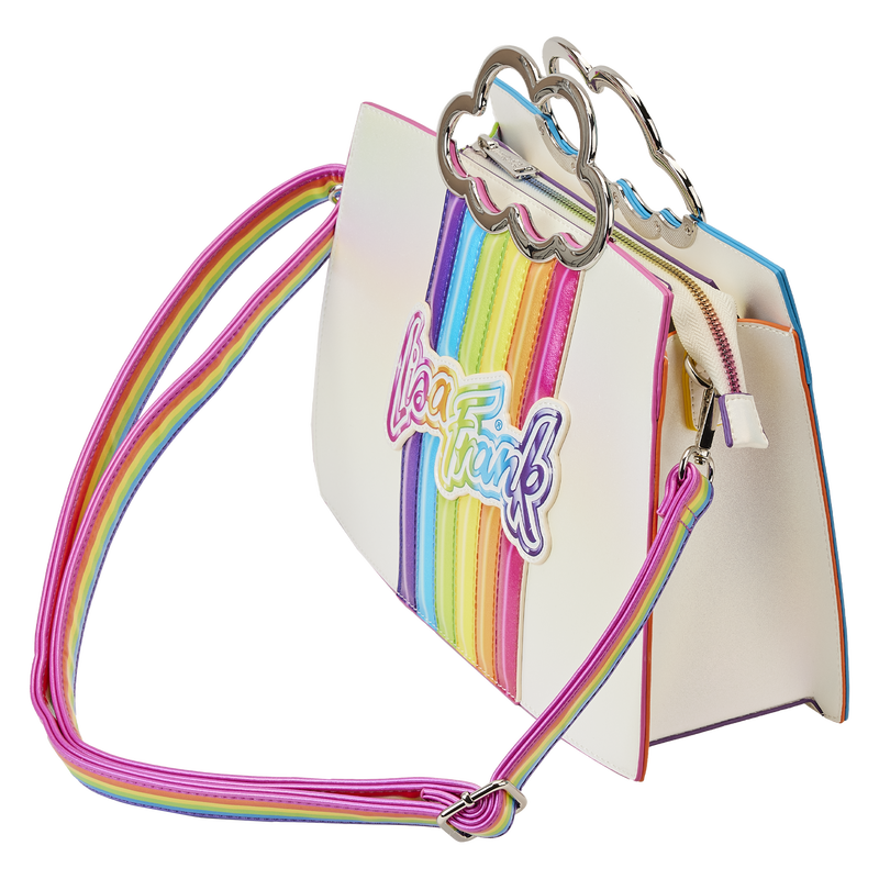 RAINBOW CLOUD HANDLE CHAIN STRAP CROSS BODY BAG - LISA FRANK