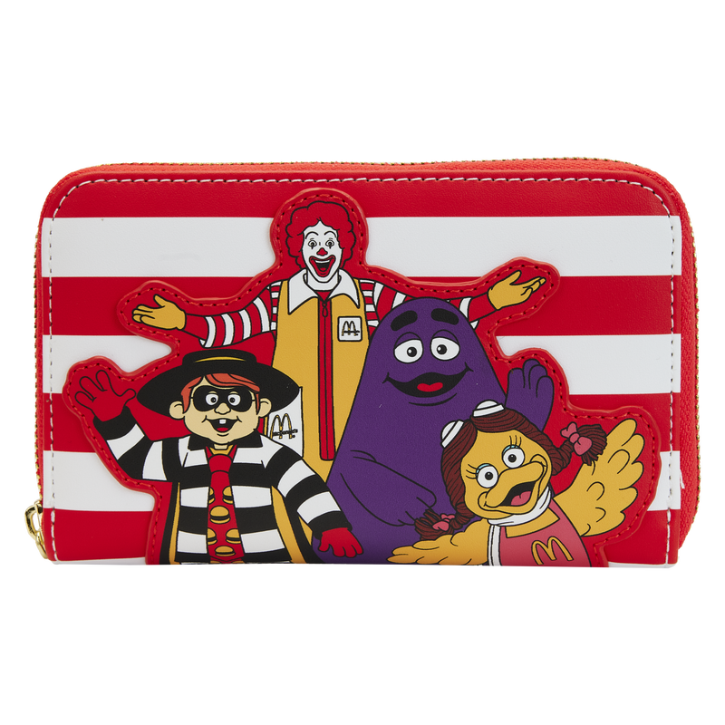 RONALD AND FRIENDS ZIP AROUND WALLET - MCDONALDS