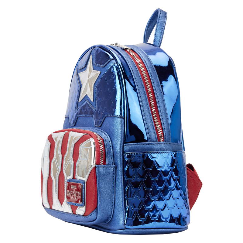 METALLIC CAPTAIN AMERICA COSPLAY MINI BACKPACK - MARVEL