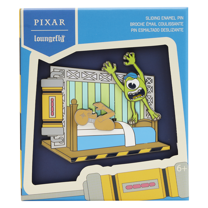 MONSTERS UNIVERSITY SCARE GAMES 3 INCH COLLECTOR BOX PIN - PIXAR