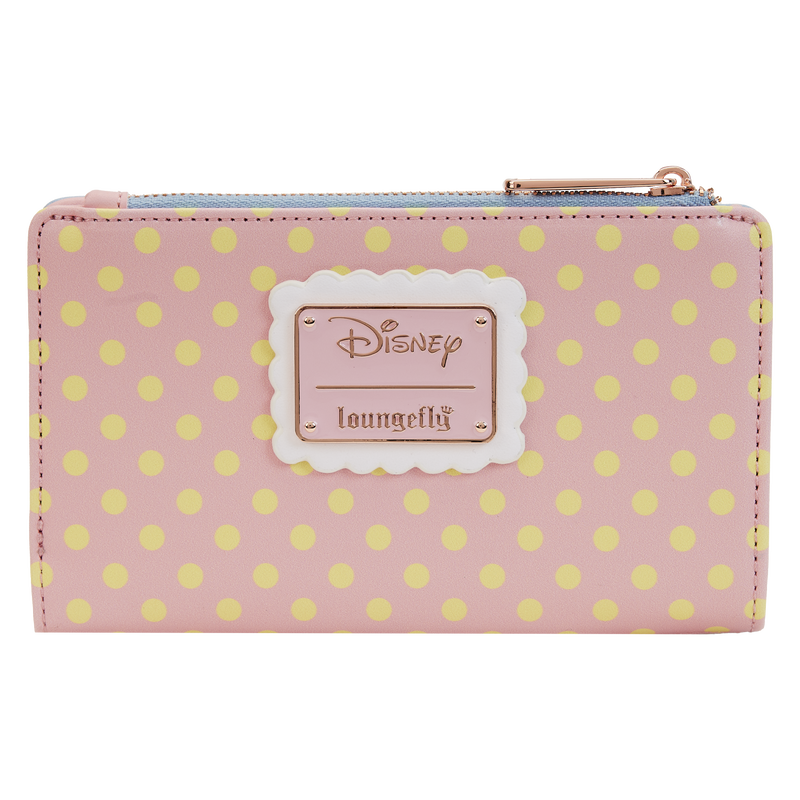 MINNIE DAISY PASTEL COLOUR BLOCK DOTS FLAP WALLET - DISNEY